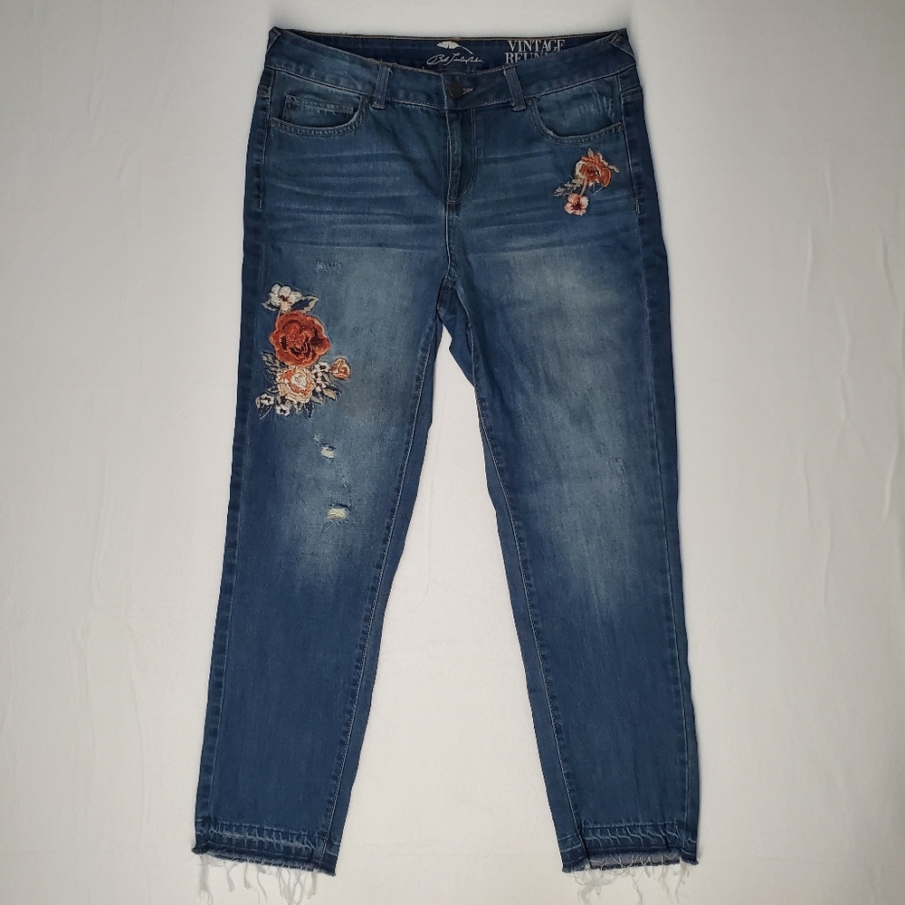 Bob Timberlake Vintage‎ Reunion Embroidered  Jeans Size 8